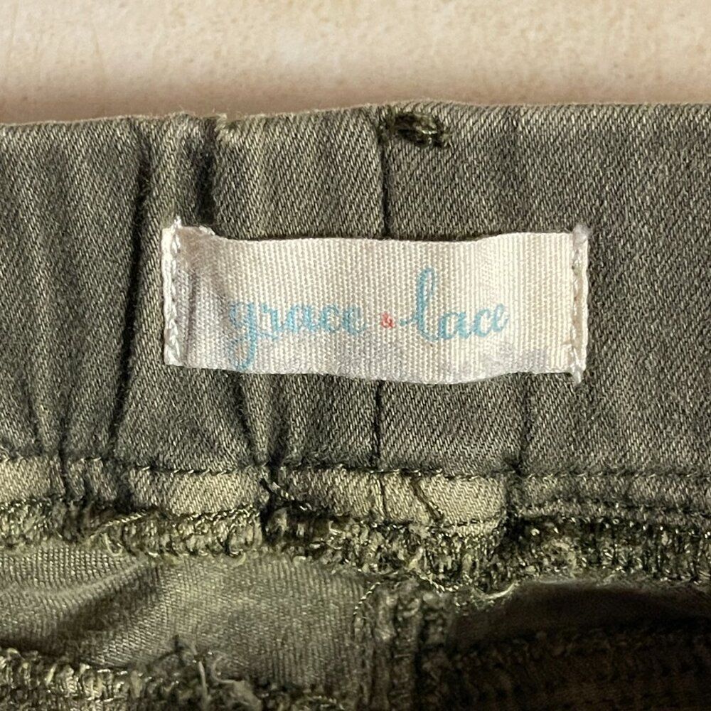 Graceβ& Lace Olive Green Cargo Jogger Pants - Size M - Picture 7 of 11